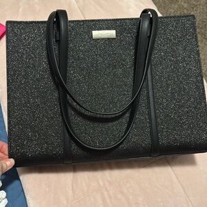 NWOT Kate Spade Sparkling Black Tote